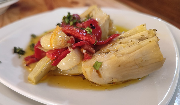 Carta de verduras y huevos de El Mesón de Diego